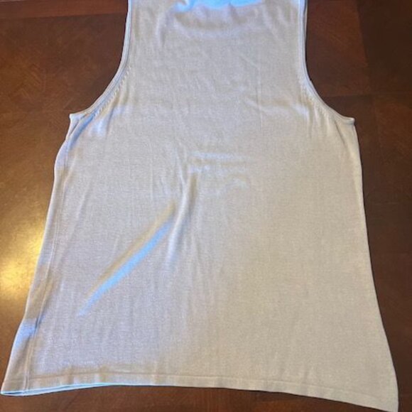 vintage August Silk Womens Sleeveless lilac Top 100% Silk Size L - Picture 7 of 7